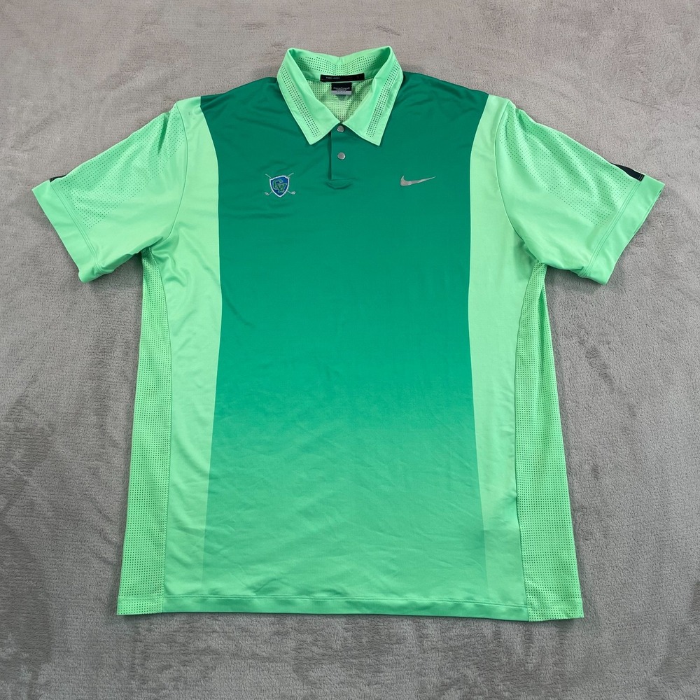 Nike Tiger Woods TW x Green Valley Country‎ Club Print Polo Shirt Men Large Golf - Picture 5 of 11